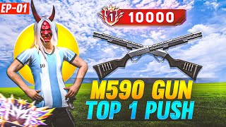 India Region M590 Top 1 Weapon Title Pushing ✅  Ep  01 [upl. by Ahseila]