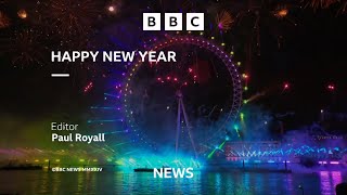 BBC News UK  London and Edinburgh Fireworks – New Year 2024 Live [upl. by Akeemahs]