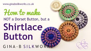 How to make a shirtlace button not a Dorset Button  a zwirnknopfe ring button [upl. by Ahcim]