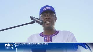 NAMIBIAVOTES2024 PDM launches manifesto  nbc [upl. by Idnahs146]