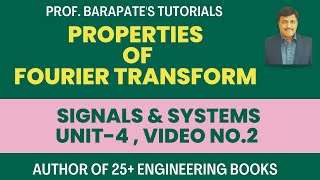 PROPERTIES OF FOURIER TRANSFORM [upl. by Ahset]