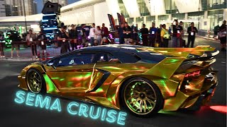 SEMA 2023  SEMA cruise  the hottest custom vehicles roll out of the Convention Center [upl. by Sykleb449]