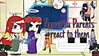 Narusasu Parents react to them💙🧡🖤 Narusasu [upl. by Killoran427]