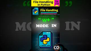 w Mode In Python File Handling  Python Short Series Ep 138 python programming coding [upl. by Nara738]