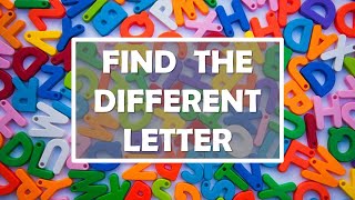 Odd One Out  Alphabet English Classroom Game  Which Letter Is Different [upl. by Ennovyhc]