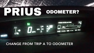 🚗 🚕 How To Check Odometer Reading on Prius Tutorial [upl. by Enilesoj]