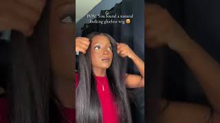 Its giving scalp😍This Yaki texture glueless wig is def giving natural hairrr 😩➡️24quot byebyeknots [upl. by Pavia]