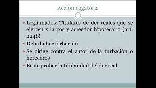 ACCIONES DE DERECHOS REALES  Clase Kiper [upl. by Simpson]