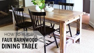 How to Build a Faux Barnwood Dining Table [upl. by Meedan]