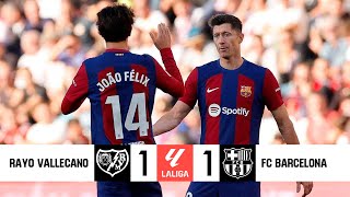 Rayo Vallecano vs Barcelona  La Liga 2324  Highlights Game [upl. by Yard]