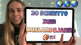 20 SCHRITTE zum AUSLANDSJAHR  AUSLANDSJAHR USA 202122 [upl. by Hoes]