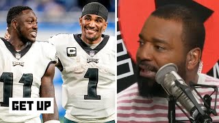 AJ Brown breaks silence on Eagles passing struggles amp relationship with Hurts  Chris Canty reacts [upl. by Arianna11]