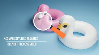 Simple Stylized Pool Floaties  Blender 3D Modeling [upl. by Nelson]