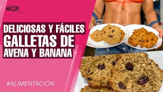 DELICIOSAS Y FÁCILES GALLETAS DE AVENA y BANANA [upl. by Dnaltroc799]