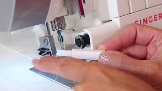 Singer 14CG754 ProFinish Serger Overlock 10 Serger Needle Threader [upl. by Arikihs]