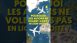 Pourquoi les avions ne volentils pas en ligne droite  ✈️ shorts [upl. by Cappella]