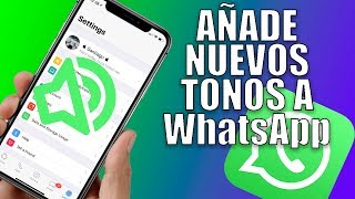 Añade Nuevos Tonos a WahtsApp muy Fácil en iOS 11 amp iOS 12 [upl. by Vocaay694]