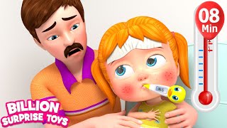 Sick Song  BillionSurpriseToys Nursery Rhymes Kids Songs [upl. by Lauraine499]