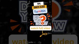 Create class in right way turnitin  shorts youtubeshorts [upl. by Windy]