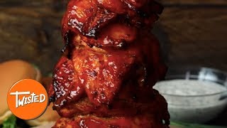 Giant Buffalo Chicken Kebab Recipe  Twisted [upl. by Winny712]