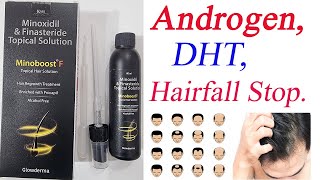 Minoboost F Topical Hair Solution Uses  Minoxidil  Finasteride  Androgen Alopecia DHT [upl. by Bough452]