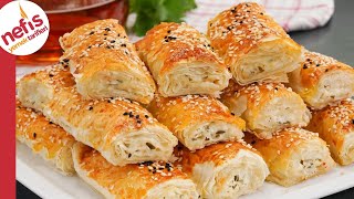 AŞIRI KOLAY👌🏻😍 Çıtır Çıtır Peynirli Börek Tarifi Baklavalık Yufkadan [upl. by Munt94]