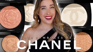 CHANEL LES SYMBOLES DE CHANEL HIGHLIGHTERS  Review Swatches Application and Comparisons [upl. by Saffren]