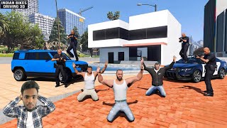 FRANKLIN ARRESTED IN GTA 5 CITY  INDIAN BIKE DRIVING 3D gta5 gaming viralvideo [upl. by Torp]