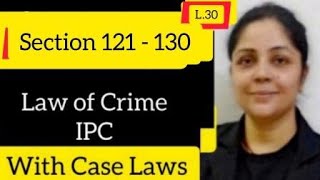 Section 121  130 IPC  Chapter VI Of Offences Against the State ipc section121ipc judiciary [upl. by Nossyla300]