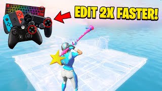 HOW TO EDIT LIKE A MACRO ON CONSOLE PS5XBOX  EDIT 10X FASTER  Fortnite Editing Tutorial [upl. by Rudyard154]