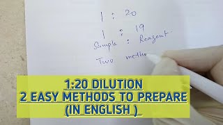 120 DilutionTwo easy methods to preparelearn amp understand then can use other methods In English [upl. by Htor110]