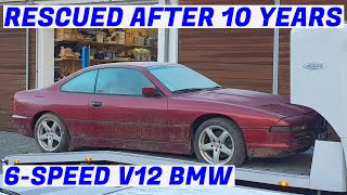 Garden Find 6Speed V12 BMW E31 850i Revival  Project Marseille Part 1 [upl. by Kirrad]