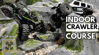 SCX24 Indoor Mini Crawler Course Build Overview [upl. by Richardo]