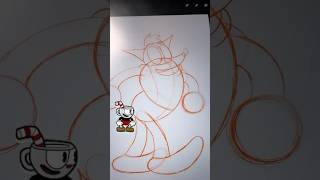 How to draw Crash Bandicoot 1930s rubberhose Cuphead art style drawingtutorial classicgaming [upl. by Nylrac]