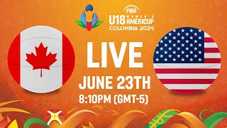 FINAL Canada v USA  Full Basketball Game  FIBA U18 Womens AmeriCup 2024 [upl. by Kcajyllib]