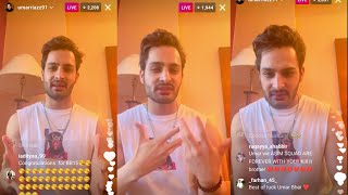 Umar Riaz Live On Instagram Umar Riaz Interview Umar Riaz Live On Instagram Before Bigg Boss 15 [upl. by Arahahs543]