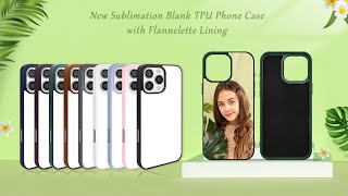 New Sublimation Blank TPU Phone Case With Flannelette lining [upl. by Aderf600]