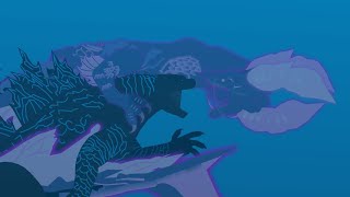 Godzilla vs Tiamat  Godzilla X Kong  animation  Spoilers [upl. by Kumar990]