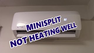 Mini split heat pump not heating well  how to fix [upl. by Ardnaxela823]