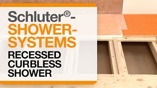 How to Recess a Floor for a Curbless Shower with the Schluter®Shower System [upl. by Aneeled]