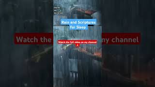 Rain and Scriptures for Sleep bible verses for sleep shorts bibleverses [upl. by Emirac813]