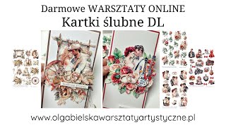 Scrapbooking kartka ślubna western rock Olga Bielska Warsztaty Artystyczne Kreatywne scrap DL card [upl. by Starbuck670]