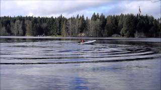 Bright White Logic Marine 12 Sports Dinghy And A Lehr 5HP Propane Outboard [upl. by Atteuqram]