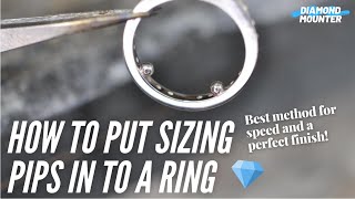 How to Put Sizing Pips in a Ring [upl. by Nawad]