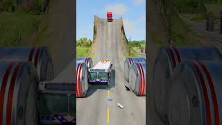 Super Cars amp Buses Vs 5 Extreme Bollards Crsah  BeamNGDrive shorts beamngdrive gaming [upl. by Oivaf]