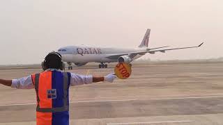 QATAR Airlines First flight in Bhairahawa कतार एयरले सुरु गर्यो भैरहवा उडान । आज एकै पटक तिन उडान [upl. by Acirtap617]