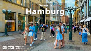 Hamburg Germany 🇩🇪 Amazing City Walking Tour ☀️ 4K 60fps HDR  A Sunny Day Walk 2023 [upl. by Eidak959]