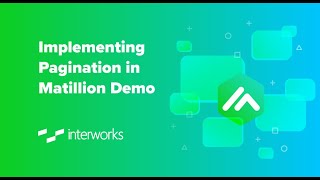 Implementing Pagination in Matillion Demo [upl. by Lurie114]