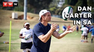 Dan Carter inspiring the next generation of rugby players in South Africa [upl. by Gilletta]