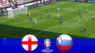 Inglaterra vs Eslovaquia  EUROCOPA 2024  eFootball PES 2021 [upl. by Llednav]